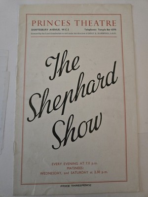 The Shephard Show - Princes Theatre, Shaftesbury Avenue Programm (ca. 1950er Jahre)