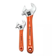Crescent Adjustable Wrench Set 6 In. And 10 Chrome Cushion Grip (2-Piece)