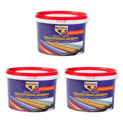 3x Bartoline Professional Fertigmischung Tapetenkleber für Luxus Vinyl 2,5L