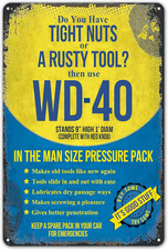 Vintage Metal Tin Sign Retro Wall Decor Garage Man Cave Bar Home Art 8x12