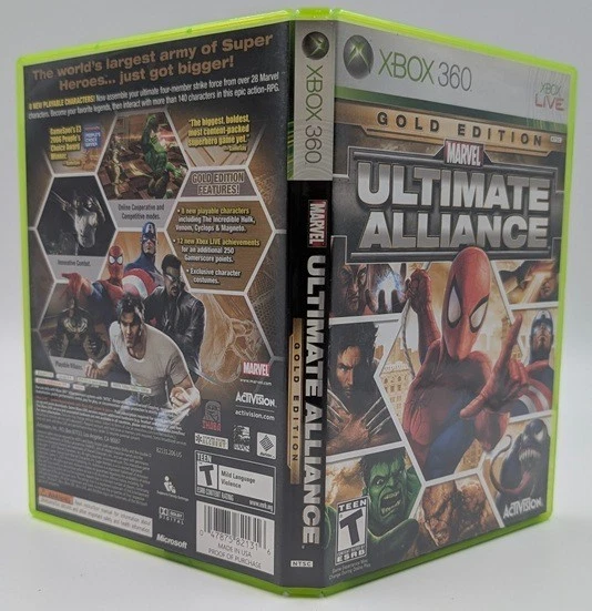 Marvel: Ultimate Alliance Microsoft Xbox 360 Video Games for sale