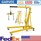 2 Ton Engine Hoist Folding Cherry Picker Engine Crane Hoist W/Lever 6 Wheels