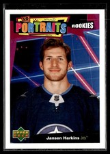 2020-21 Upper Deck UD Portraits Jansen Harkins Winnipeg Jets #P-81