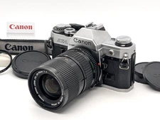 🎦 Meter OK [N MINT+] Canon AE-1 Silver SLR Film Camera + NFD 35-70mm from Japan