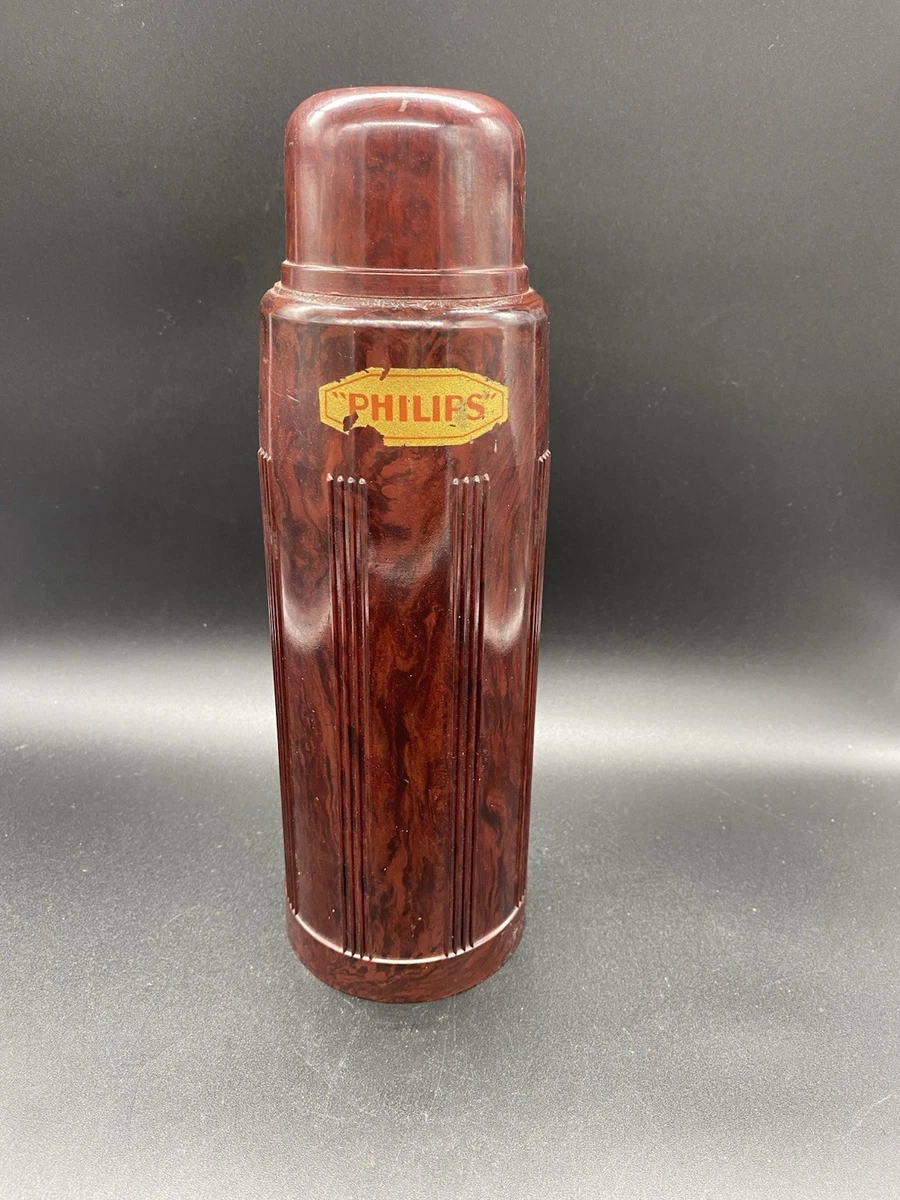 Bouteille Isotherme Vintage Thermos En Métal Et Bakélite - Parfait état - France