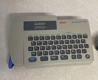 Kroy DuraType 215 Cartridge Handheld Labeling System