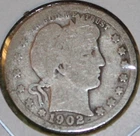 1902 Barber Quarter