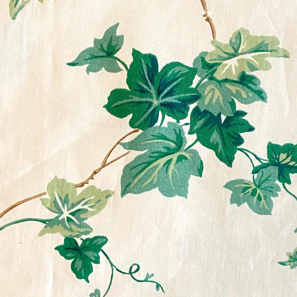 Tela Waverly Hiedra Inglesa Algodón Pulido Schumacher Chintz De Colección 2 Yardas x 54" Foto 3 de 4