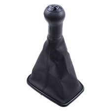 5 Speed Gear Shift Knob Stick Shifter Lever Head with Gaitor Boot Cover for