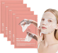 5 Pièces Masque Bio-Collagène Visage, Anti-Rides & Pores, Soins Coréens