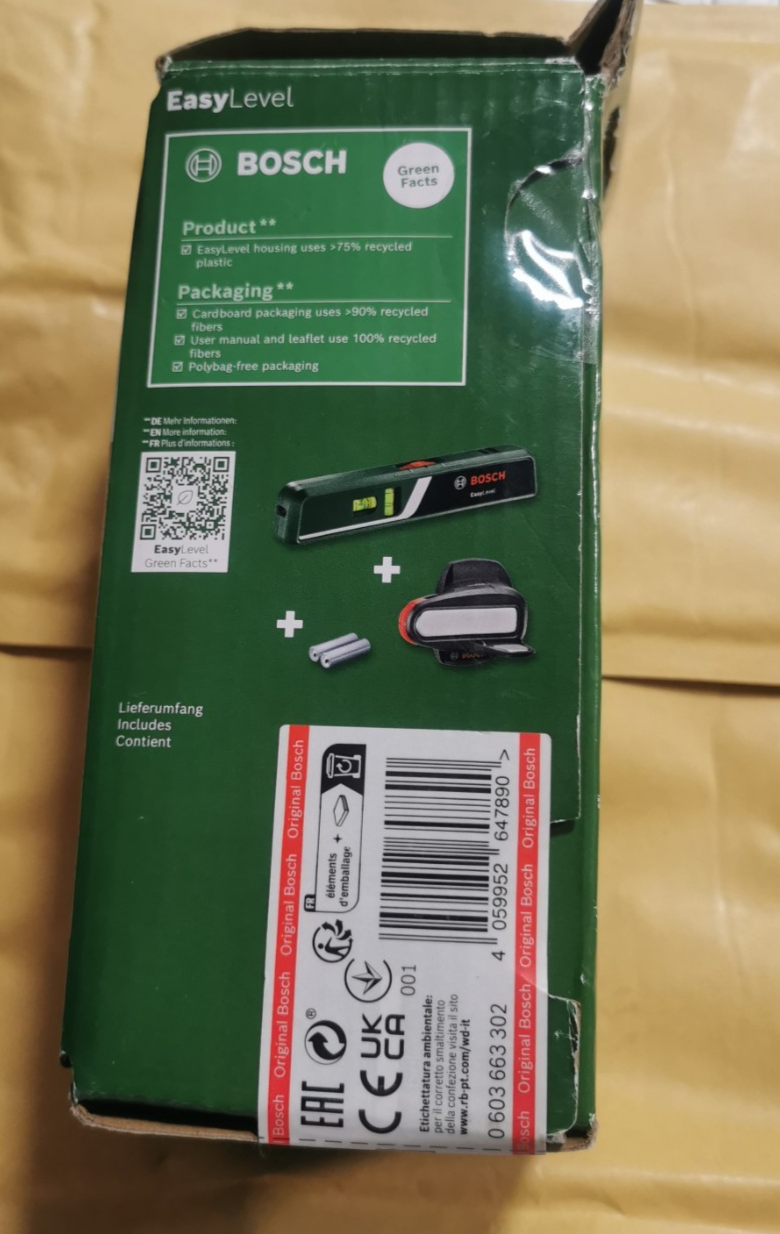 Bosch EasyLevel Laser Spirit Level