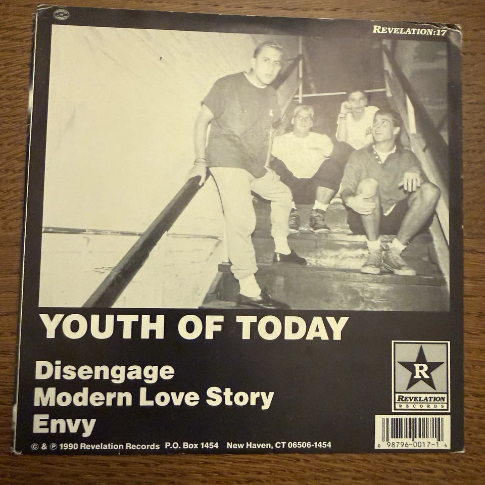 Youth Of Today Youth of Today Vinyl Single EP 7” Revelation # 17 - Image 2 of 4