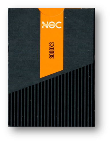 NOC3000X3: Black/Orange (Human) Poker Playing Cards - Picture 2 of 8