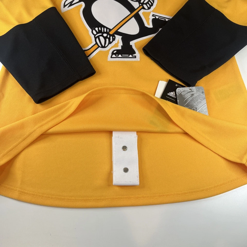 Camiseta deportiva de hockey Adidas alternativa dorada Sidney Crosby Pittsburgh Penguins talla 44 Foto 3 de 4