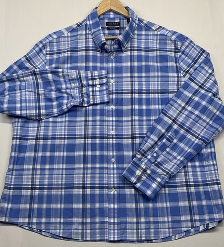 Ralph Lauren Black Label Shirt Men’s XL Soft Washed Stretch Regular Fit Plaid - Picture 2 of 12