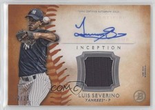2015 Bowman Inception Auto Relics Orange 12/25 Luis Severino #IAR-LS Auto 0zv5