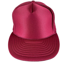 Vintage OTTO Maroon Small Rope Snapback Blank Trucker Hat Cap NOS NEW 