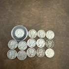 14 Mercury Dimes Random Years 90% Silver Weight = 34.581 Grams ( 1.1117 Troy Oz)