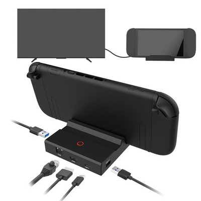For Nintendo Switch 2 TV Docking Station Charging Dock Stand 4K HDMI Adapt: