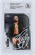 Ludwig Kaiser WWE Signed 2020 Topps Chrome #95 Beckett Fanatics Rated Card