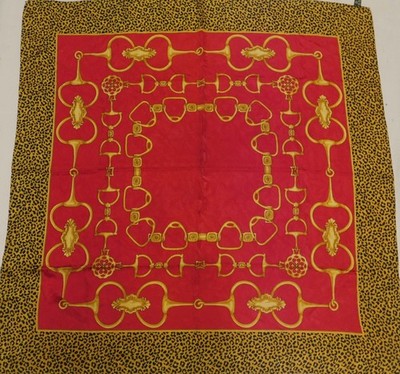 Foulard 100% Reine Seide Silk Soie Vintage Für Damen (1326) 86cm x 88cm