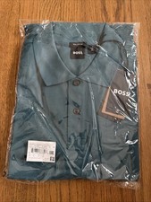 HUGO BOSS Firenze Polo Shirt Modern Fit 100 Pima Cotton EMERALD GREEN Mens XL