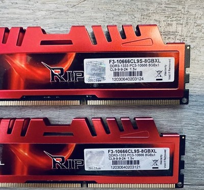 G.Skill Ripjaws X 16GB (2x8GB) DDR3-1333 RAM PC3-10666 CL9 Kit,Speicher