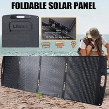 200W Foldable Solar Panel Charger USB-C  USB-A Outputs for Phones, RV, Camper