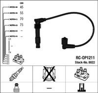 ZÜNdleitungssatz NGK 8822 FÜR Opel ZÜNdkabelsatz ZÜNdkabel KIT
