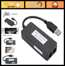 USB 56K External Data Modem with Caller ID, Anti-Thunder, PC/Laptop Fax Device
