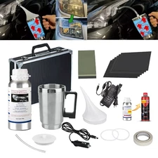 800g Headlight Restoration Repair Tool Liquid Polymer Kit Chemical Polishing Set