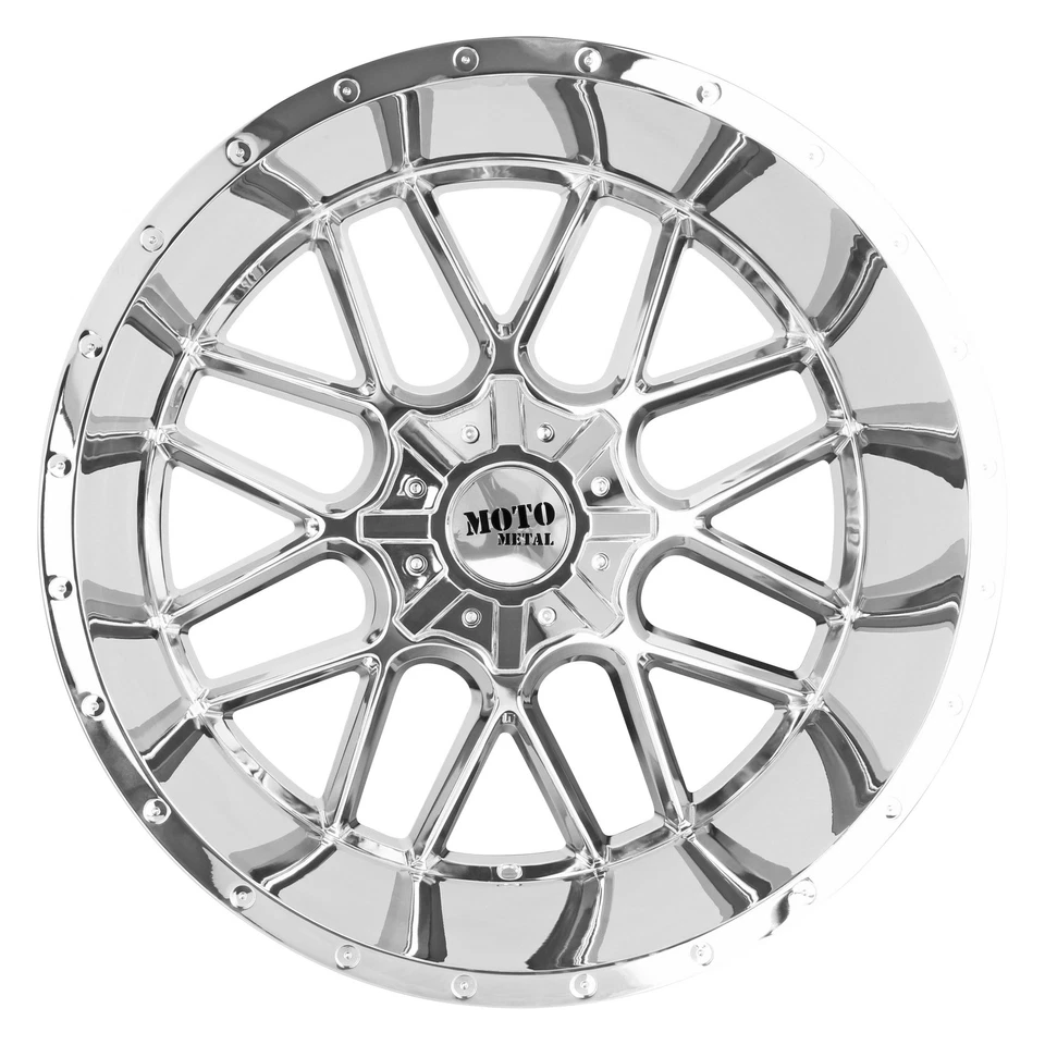 Moto Metal MO986 Siege 20x12 8x6.5 Chrome Wheel 20" -44mm For Chevy GMC Ram Ford - Image 4 of 4