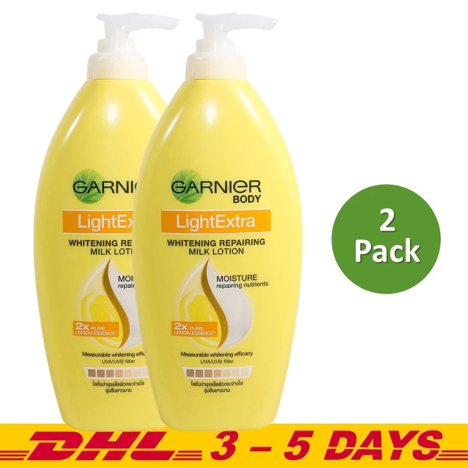 Garnier Bright Complete Extra Brightening Milk Lotion Yuzu Lemon Essenc 400ml x2 - Image 4 of 4