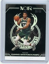 2019-20 Panini Noir Basketball Icon Ediition Foil #139 Giannis Antetokounmpo /25