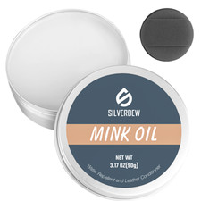 3.2OZ Leather Boots Mink Oil Leather Conditioner All-Natural Formula with Sponge