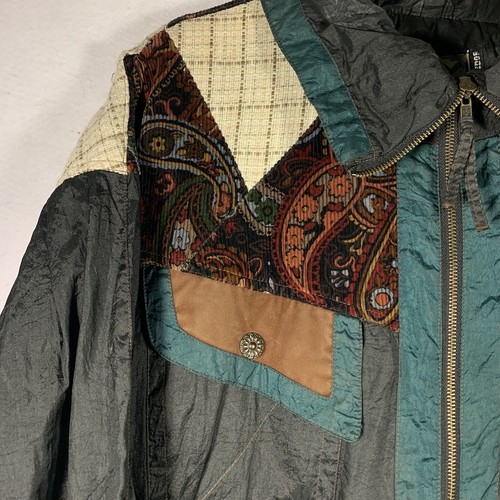 Vintage 80er Jahre River Edge Sportjacke Damen Gr. M Missy Retro Windbreaker mehrfarbig - Bild 5 von 6