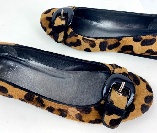 Stuart Weitzman flache Ballerinas Schuhe 7 M Wadenhaar Halbschuhe Slipper LKNU 37,5 Mocs - Bild 8 von 8