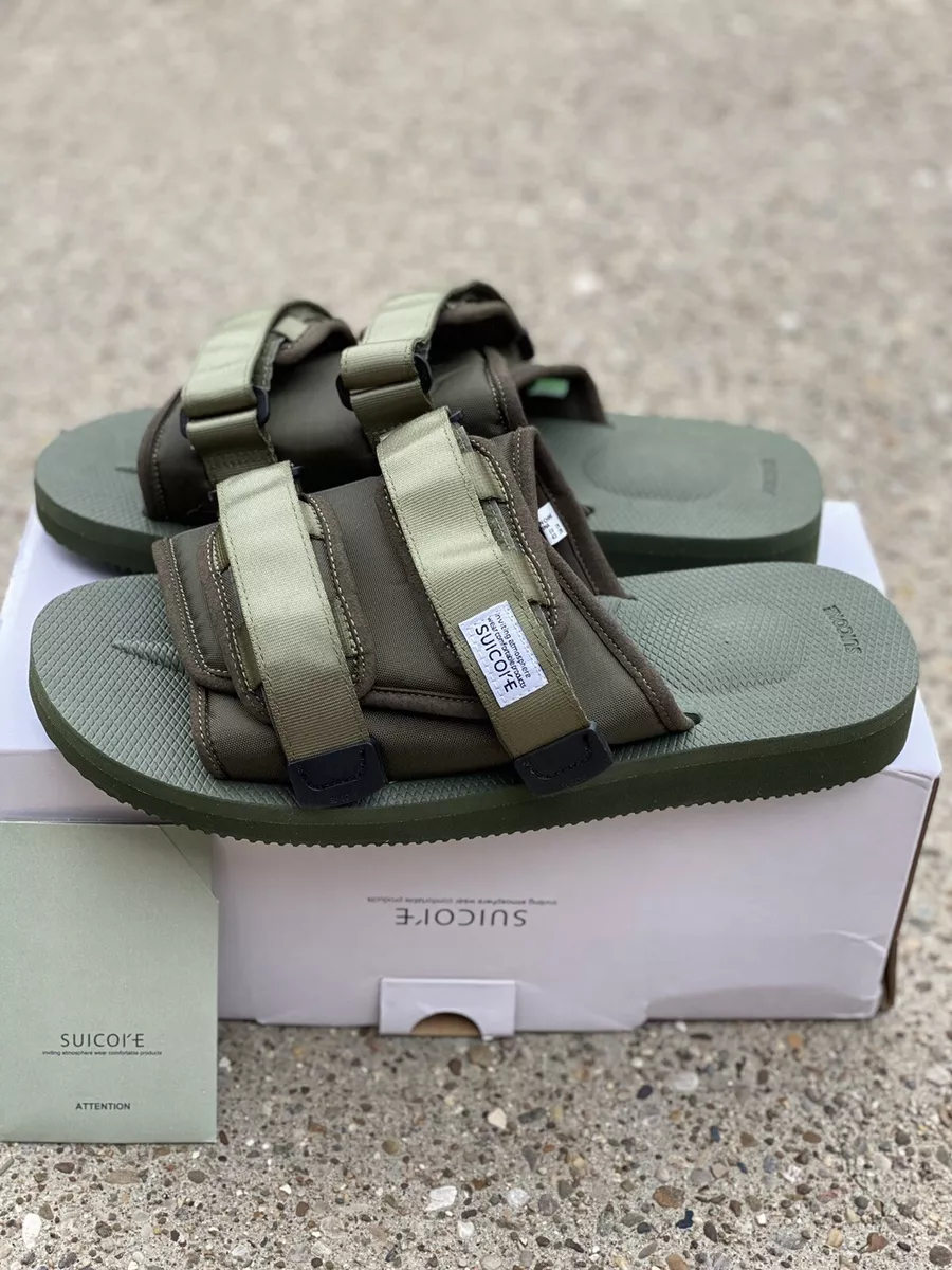 Suicoke MOTO Cab Slide Women's size 9 Olive Green Sandal (men’s 7)
