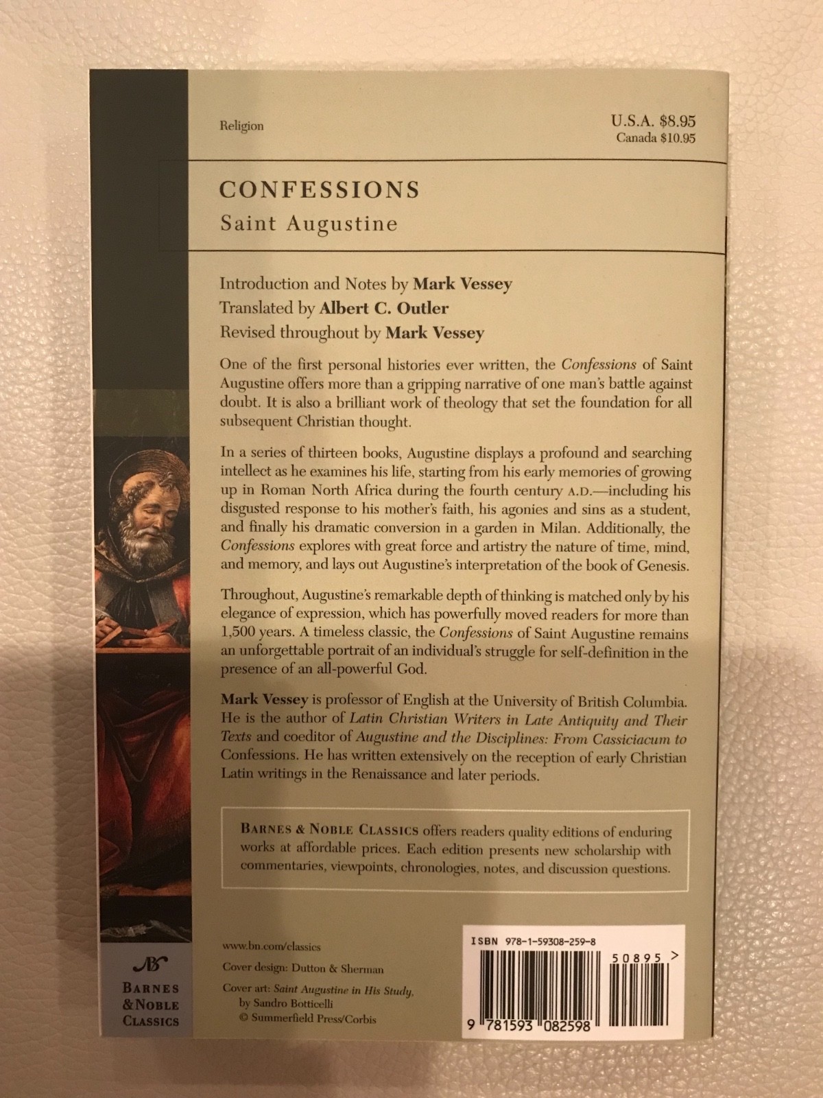 Barnes And Noble Classics Confessions By Saint Augustine 2007