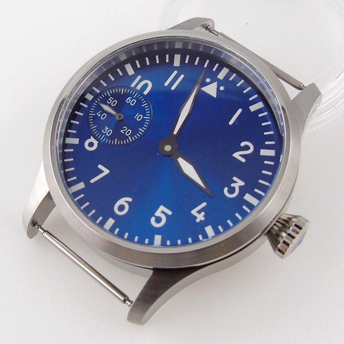 Pilot Watch Case Dial Sapphire Crystal for ETA 6497 ST 3600 Hand Winding Movt - Picture 5 of 26