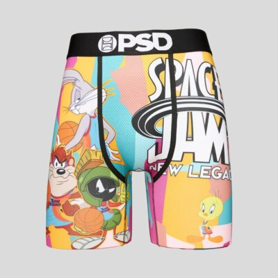 PSD Space Jam 2 Movie Color Blocked Athletic Boxers Briefs Underwear 221180045