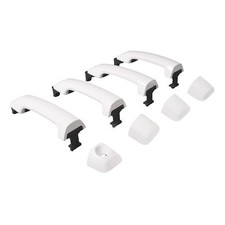 For Toyota Tundra Crewmax Sequoia 2011-2019 White Door Handles Kit LH & RH