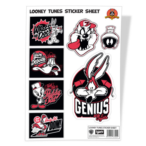 Looney Tunes Bugs Bunny Daffy Duck Taz Tweety Sticker Sheet Stickers Aufkleber - Photo 1/1
