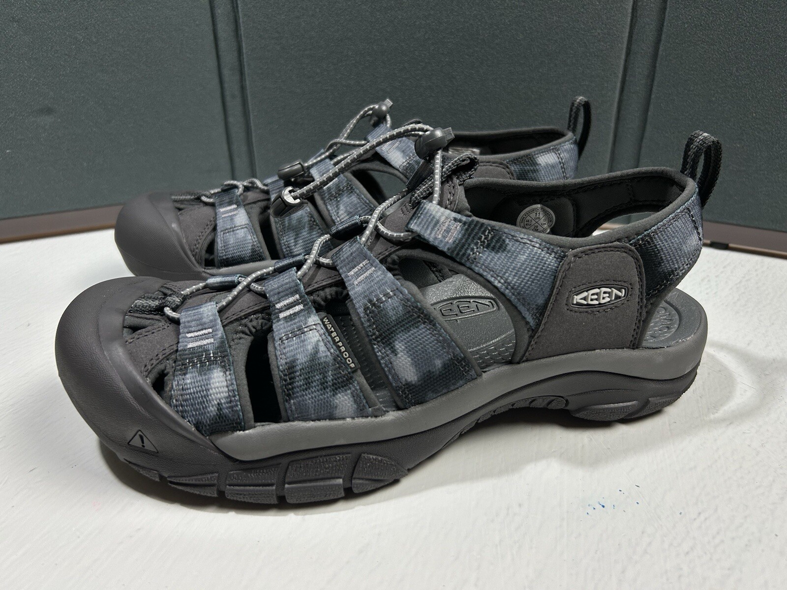 Sandalo ibrido KEEN Newport H2 uomo taglia 14 punta chiusa parte escursionista acqua originale