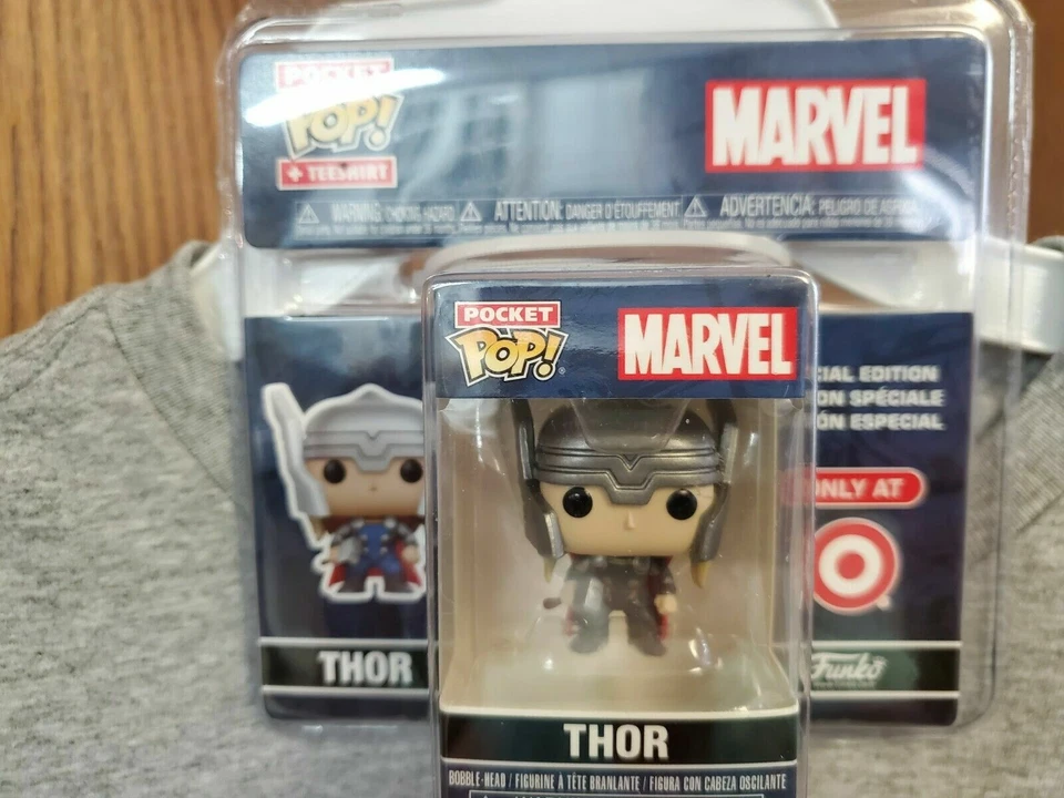 Camiseta Marvel para niños con Mini Funko POP! - Thor Theme XL Foto 2 de 3