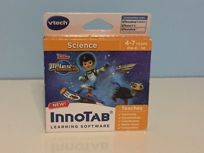 Vtech InnoTab Miles from Tomorrowland Software Science Ages 4-7 Pre-1st NEW