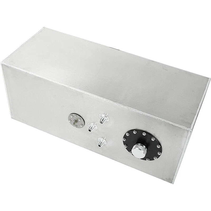 19 Gallon 72L Slim Race Fuel Cell Gas Tank w/ Level Sender Top-Feed Aluminum Foto 3 de 4