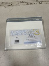 SWEET HOME 4-Piece Sheet Set, 1800 Thread Count, Ivory Color, Size Queen