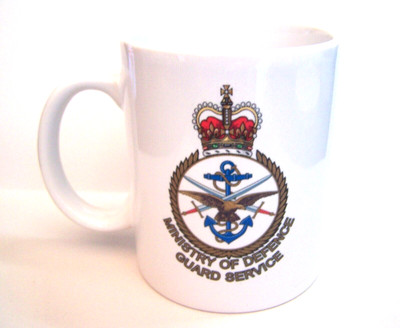 A Ministry of Defence Guard Service (MGS) Ceramic Mug
