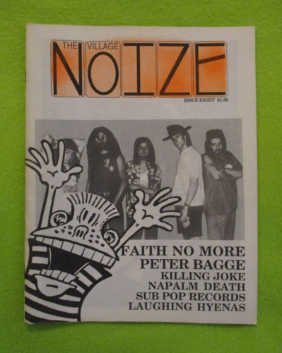 Punk Indie VILLAGE NOIZE Magazine #8 Fall 1989 FAITH NO MORE PETER BAGGE SUB POP - Afbeelding 1 van 1